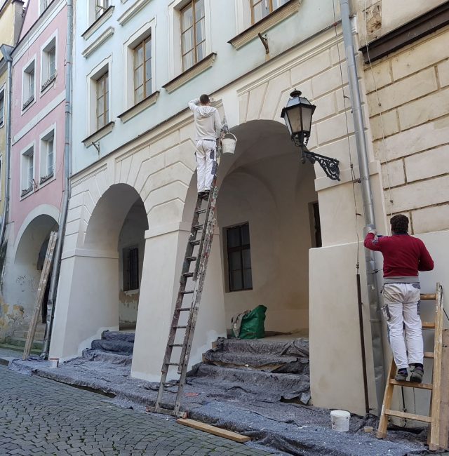 Nátěr fasády STARÉ MĚSTO Hradec Králové